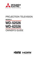 Mitsubishi WD52526 WD62526 TV Operating Manual